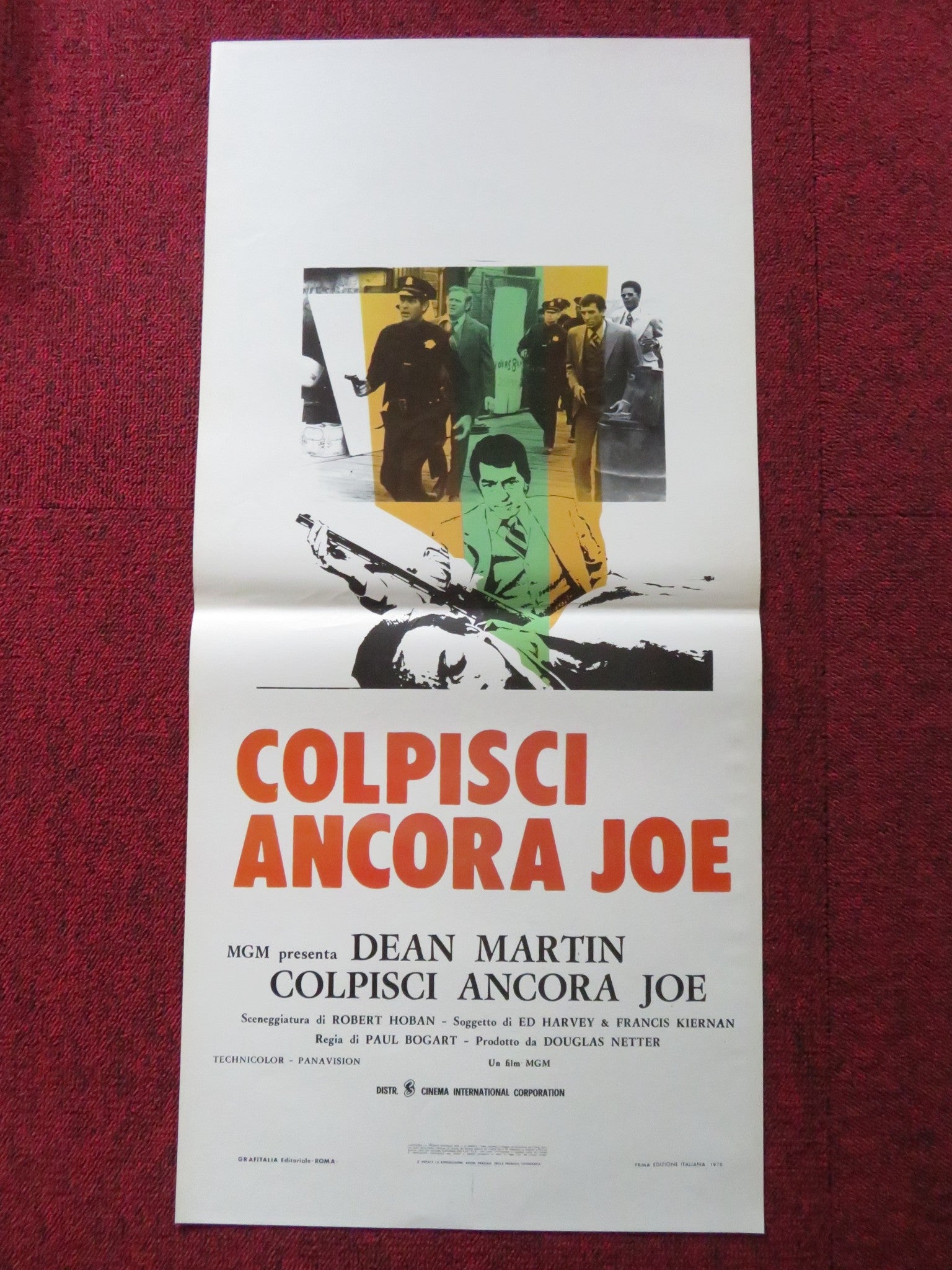 MR RICCO ITALIAN LOCANDINA POSTER DEAN MARTIN EUGENE ROCHE 1975 Rendezvous Cinema Movie posters