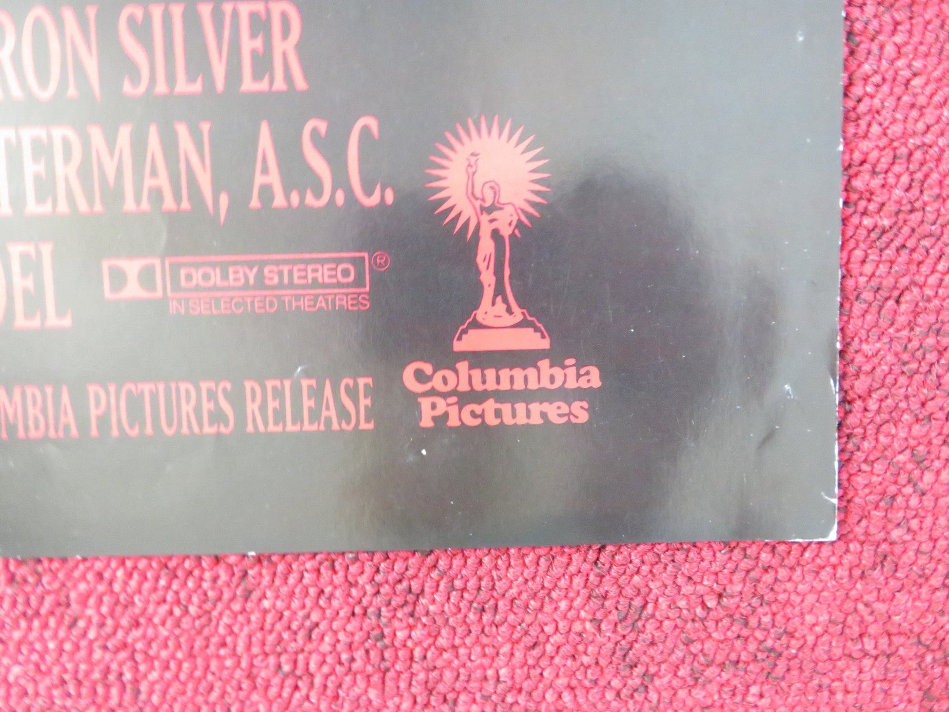 MR SATURDAY NIGHT FOLDED US ONE SHEET POSTER BILLY CRYSTAL DAVID PAYMER 1992 Rendezvous Cinema Movie posters