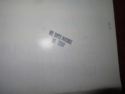 MR SUPER INVISIBLE FOLDED US ONE SHEET POSTER DEAN JONES PHILIPPELEROY 1970 Movie posters