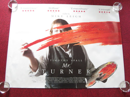 MR. TURNER UK QUAD (30"x 40") ROLLED POSTER TIMOTHY SPALL PAUL JESSON 2014 Rendezvous Cinema Movie posters