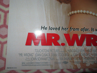 MR. WRONG US ONE SHEET ROLLED POSTER ELLEN DEGENERES BILL PULLMAN 1996 Movie posters