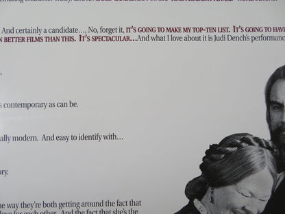 MRS. BROWN US ONE SHEET ROLLED POSTER JUDI DENCH BILLY CONNOLLY 1997 Rendezvous Cinema Movie posters