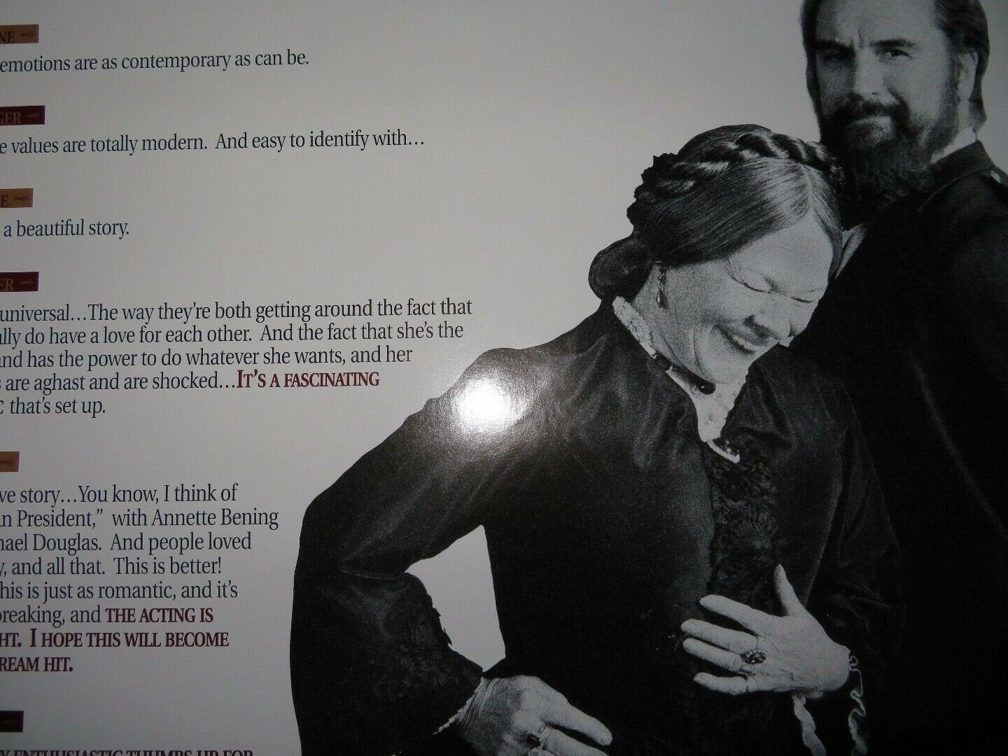 MRS. BROWN US ONE SHEET ROLLED POSTER JUDI DENCH BILLY CONNOLLY 1997 Rendezvous Cinema Movie posters