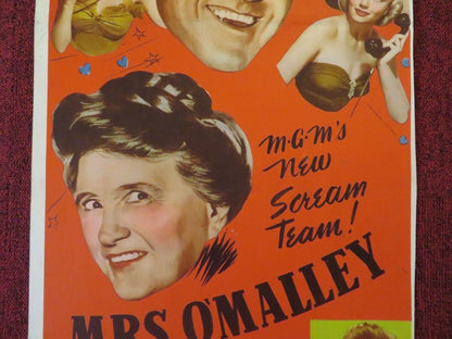 MRS O'MALLEY AND MR MALONE US INSERT (14"x 36") POSTER MARJORIE MAIN 1950 Movie posters