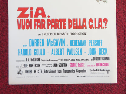 MRS. POLLIFAX - SPY ITALIAN LOCANDINA POSTER ROSALIND RUSSELL DARREN MCGAVIN 1971 Rendezvous Cinema Movie posters