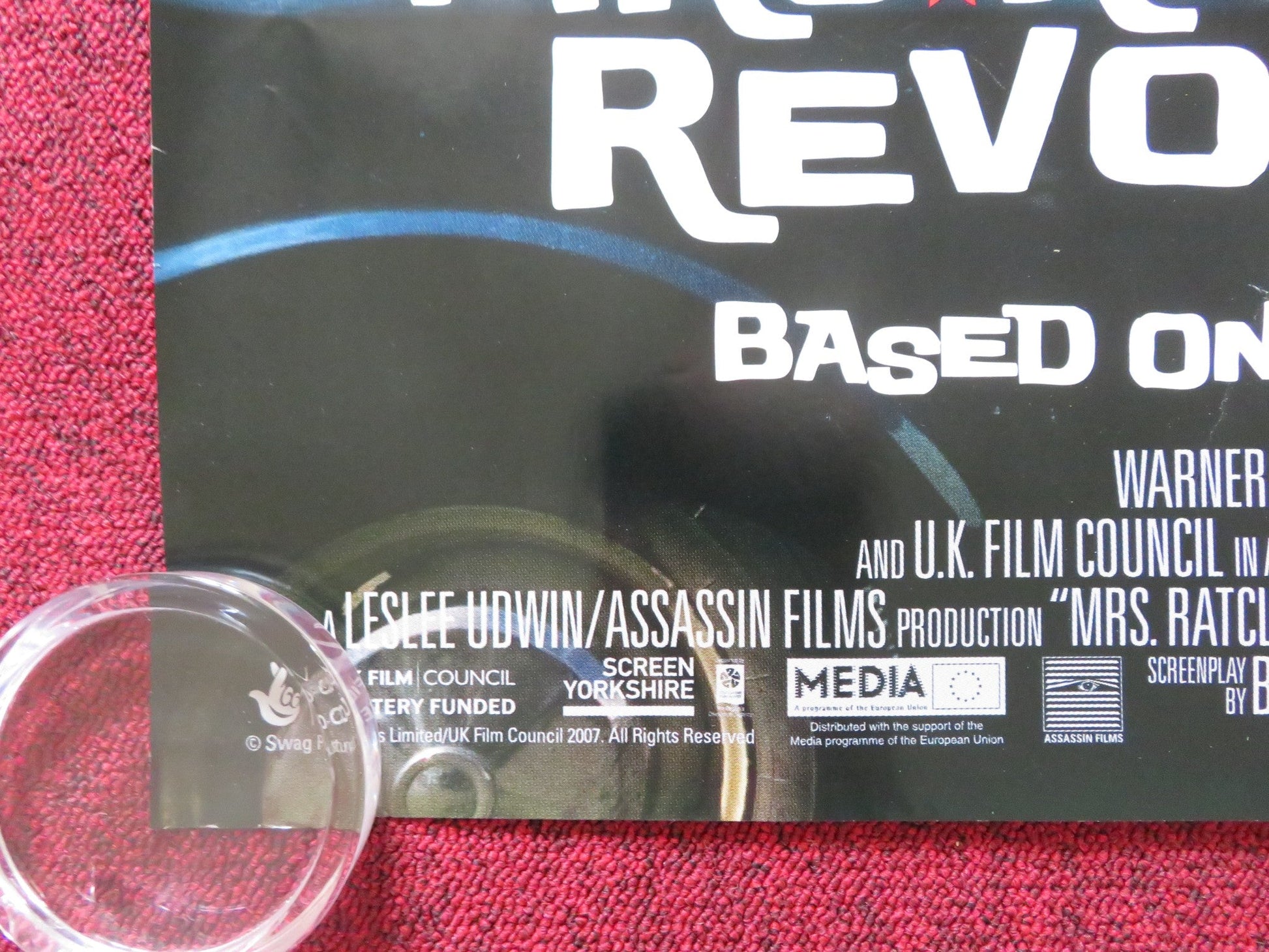 MRS. RATCLIFFE'S REVOLUTION UK QUAD ROLLED POSTER CATHERINE TATE BARDEN 2007 Rendezvous Cinema Movie posters