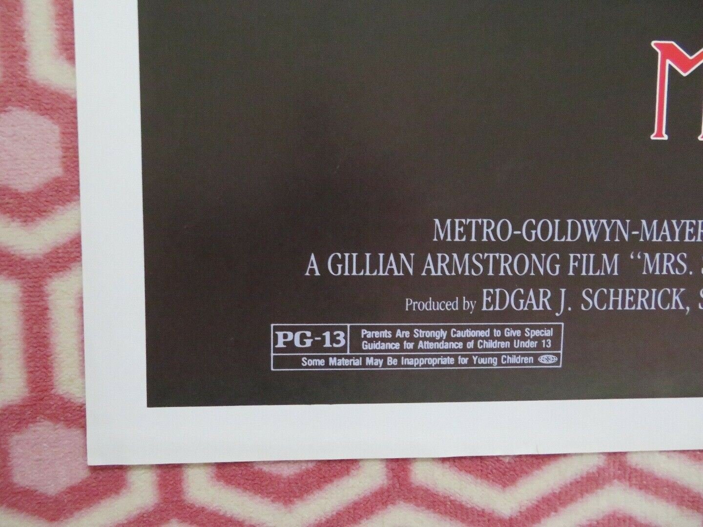 MRS. SOFFEL US ONE SHEET POSTER MEL GIBSON DIANE KEATON 1984 Movie posters