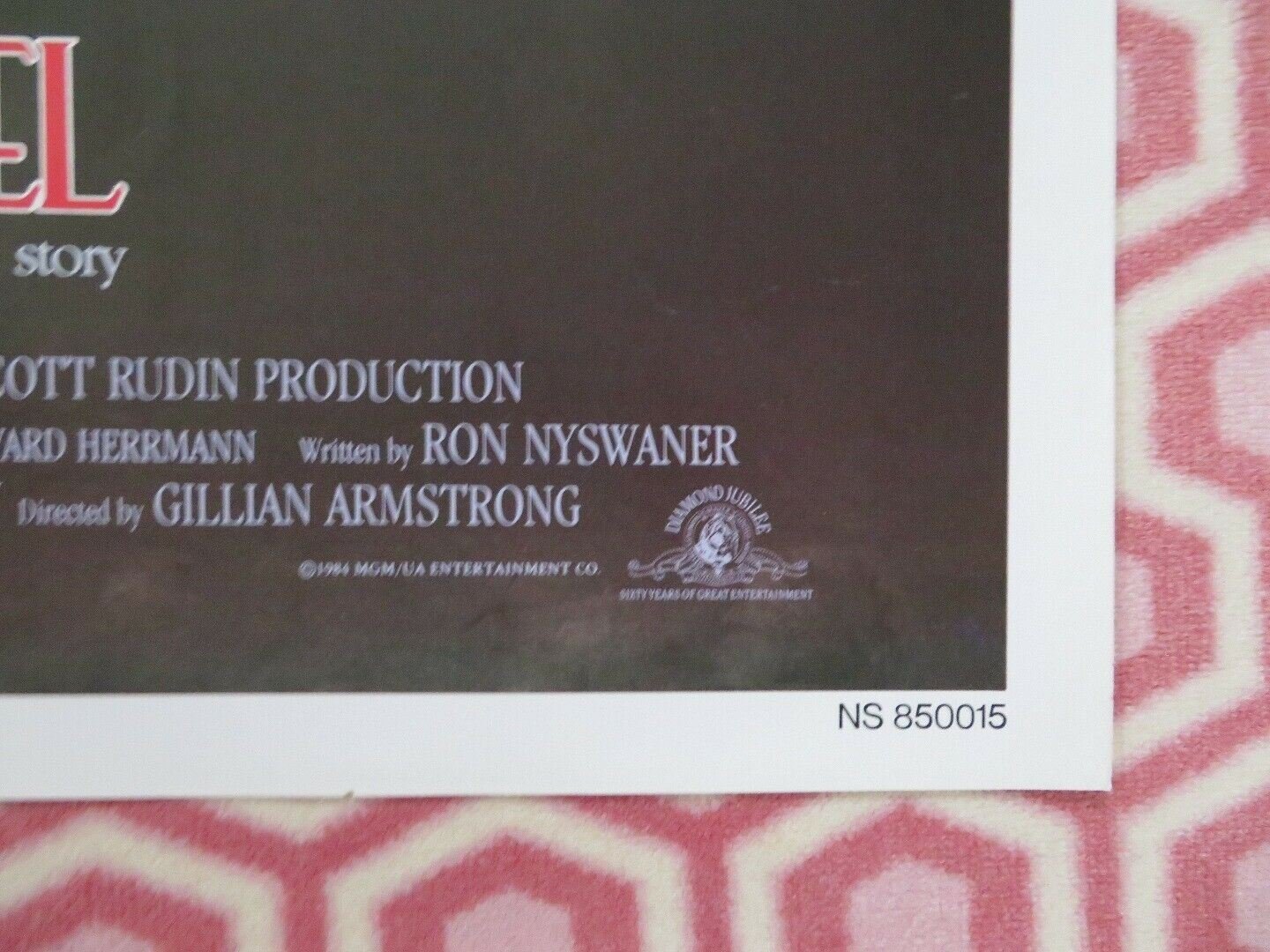 MRS. SOFFEL US ONE SHEET POSTER MEL GIBSON DIANE KEATON 1984 Movie posters