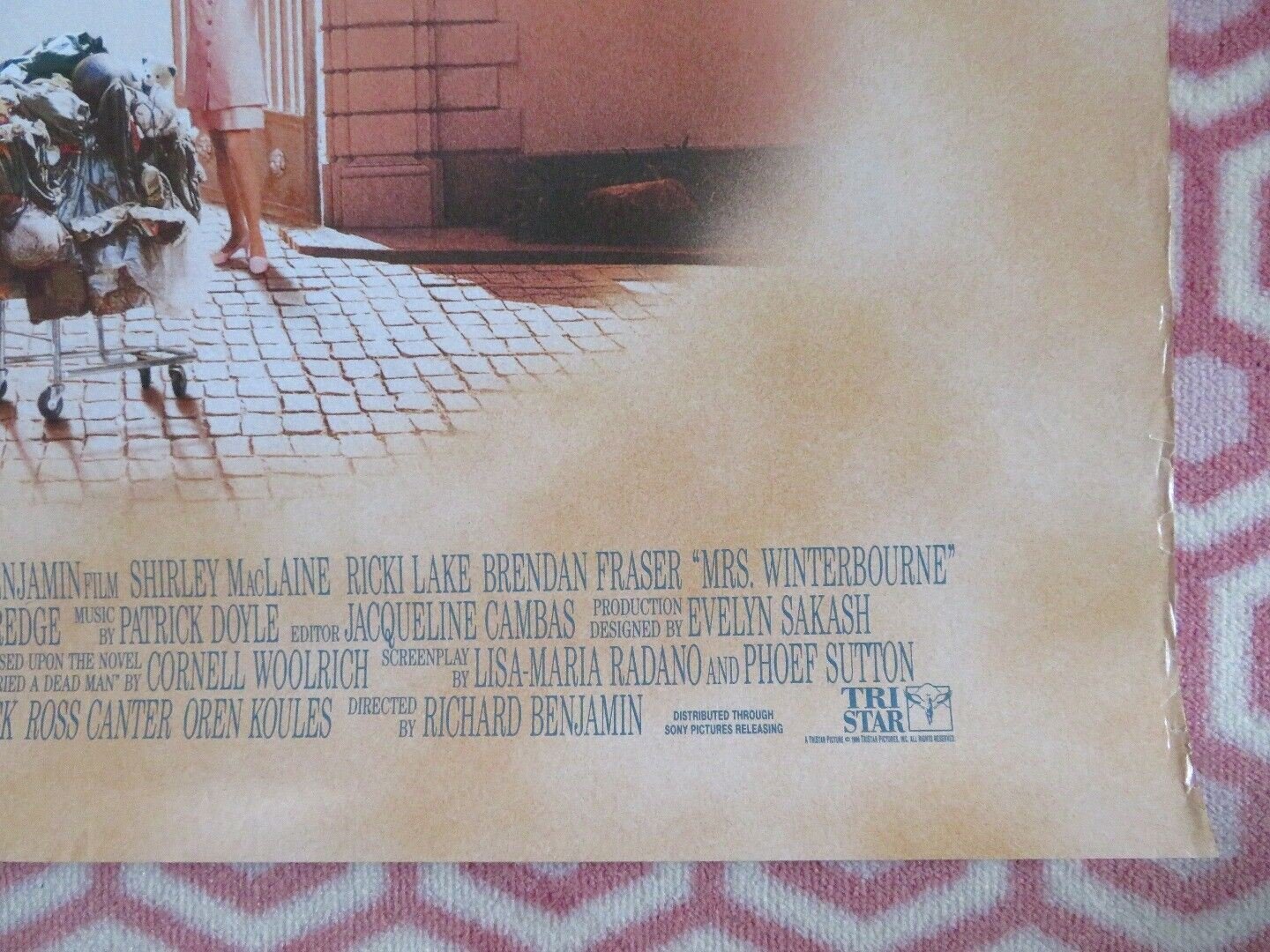 MRS. WINTERBOURNE ONE SHEET ROLLED POSTER SHIRLEY MACLAINE RICKI LAKE 1996 Movie posters