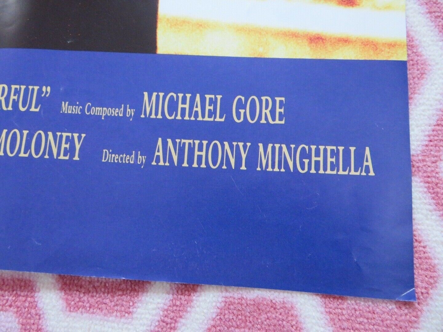 MR.WONDERFUL BRITISH QUAD (30 x 40) POSTER MATT DILLION ANTHONY MINGHELLA 1993 Movie posters