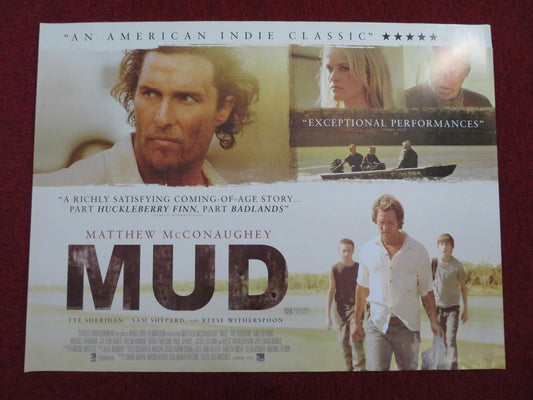 MUD UK QUAD (30"x 40") ROLLED POSTER MATTHEW MCCONAUGHEY TYE SHERIDAN 2012 Rendezvous Cinema Movie posters