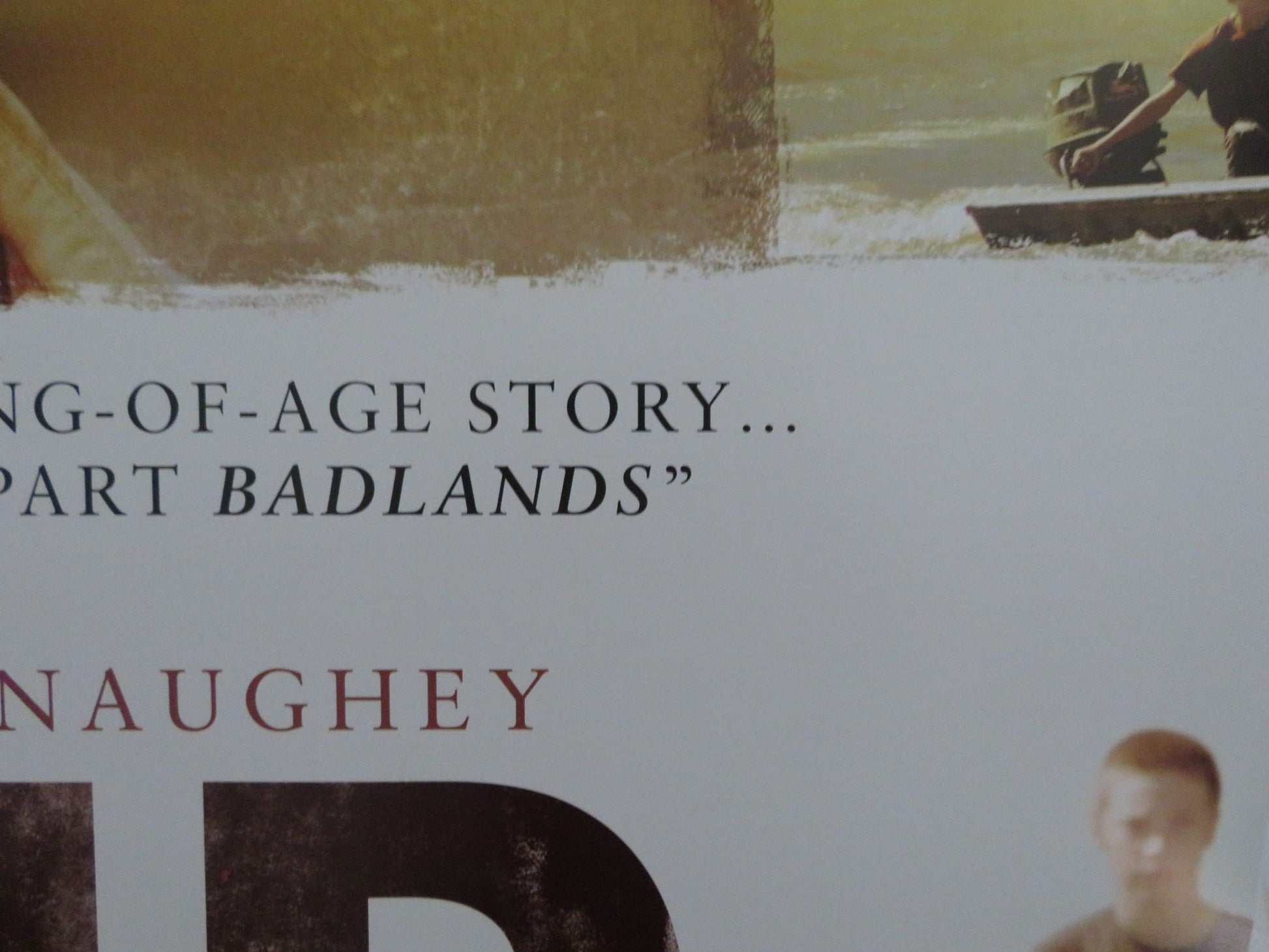 MUD UK QUAD (30"x 40") ROLLED POSTER MATTHEW MCCONAUGHEY TYE SHERIDAN 2012 Rendezvous Cinema Movie posters