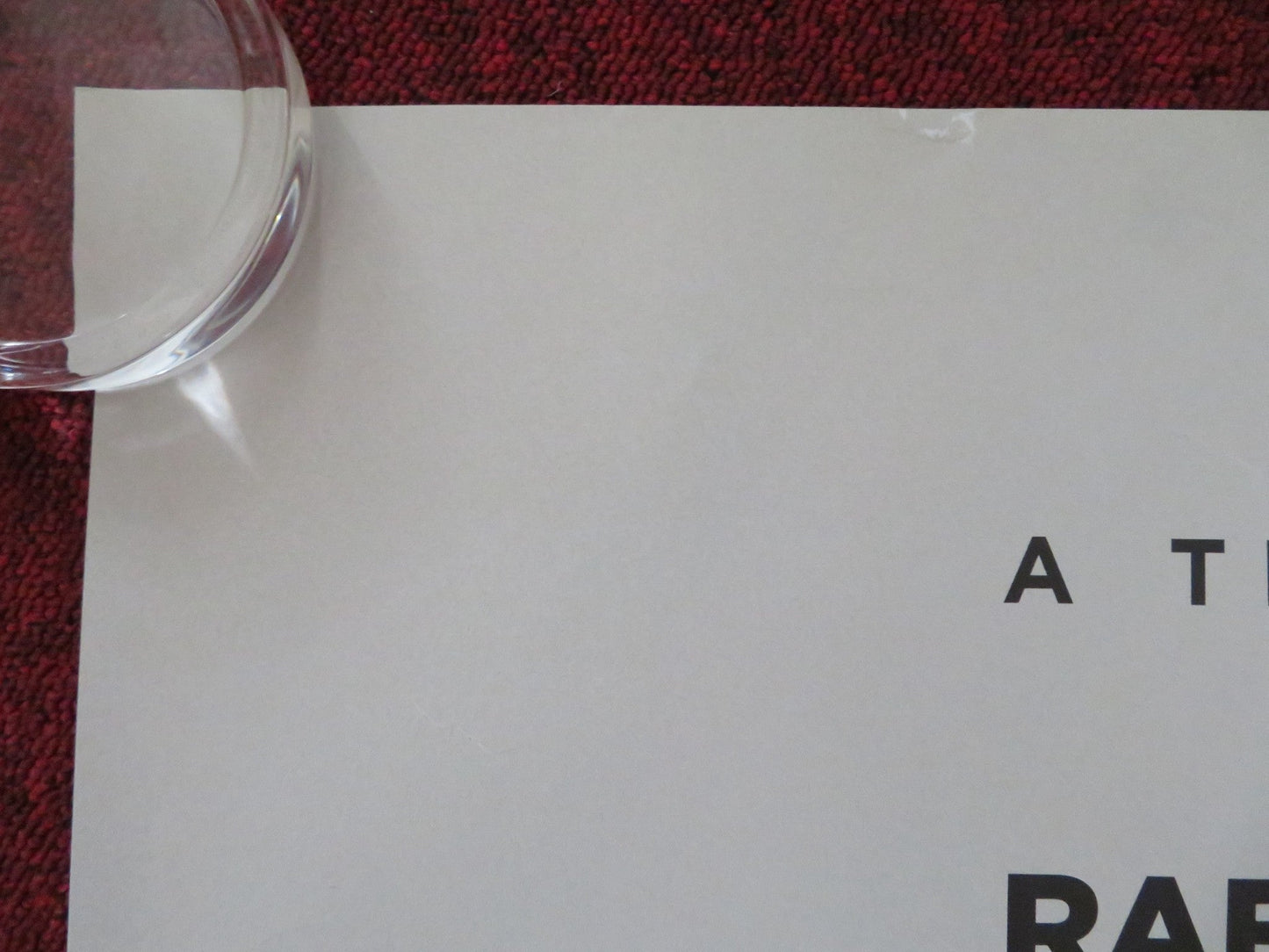 MUM'S LIST UK QUAD ROLLED POSTER EMILIA FOX RAFE SPALL 2016 Rendezvous Cinema Movie posters