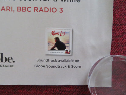 MUM'S LIST UK QUAD ROLLED POSTER EMILIA FOX RAFE SPALL 2016 Rendezvous Cinema Movie posters