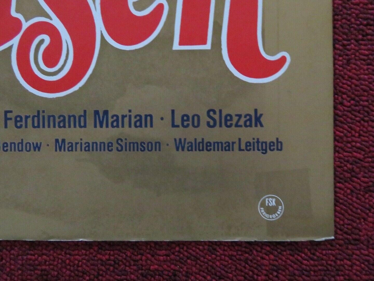 MUNCHHAUSEN GERMAN A1 (33"x 23") POSTER HANS ALBERS WILHELM BENDOW 1978 - Rendezvous Cinema