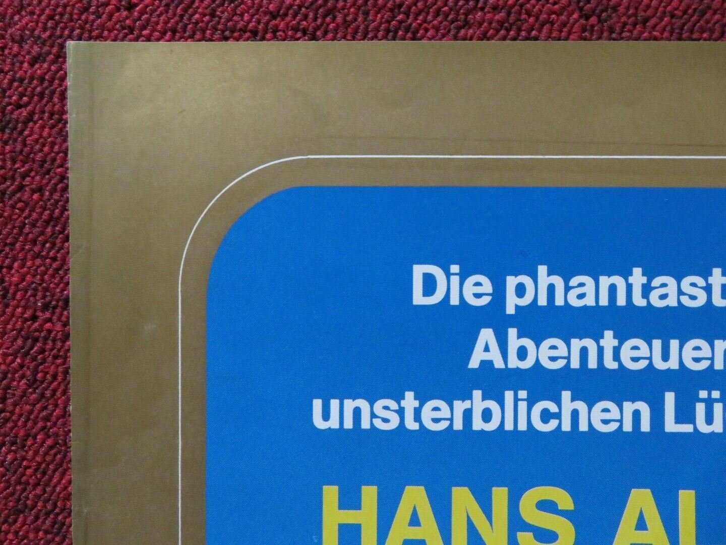 MUNCHHAUSEN GERMAN A1 (33"x 23") POSTER HANS ALBERS WILHELM BENDOW 1978 - Rendezvous Cinema