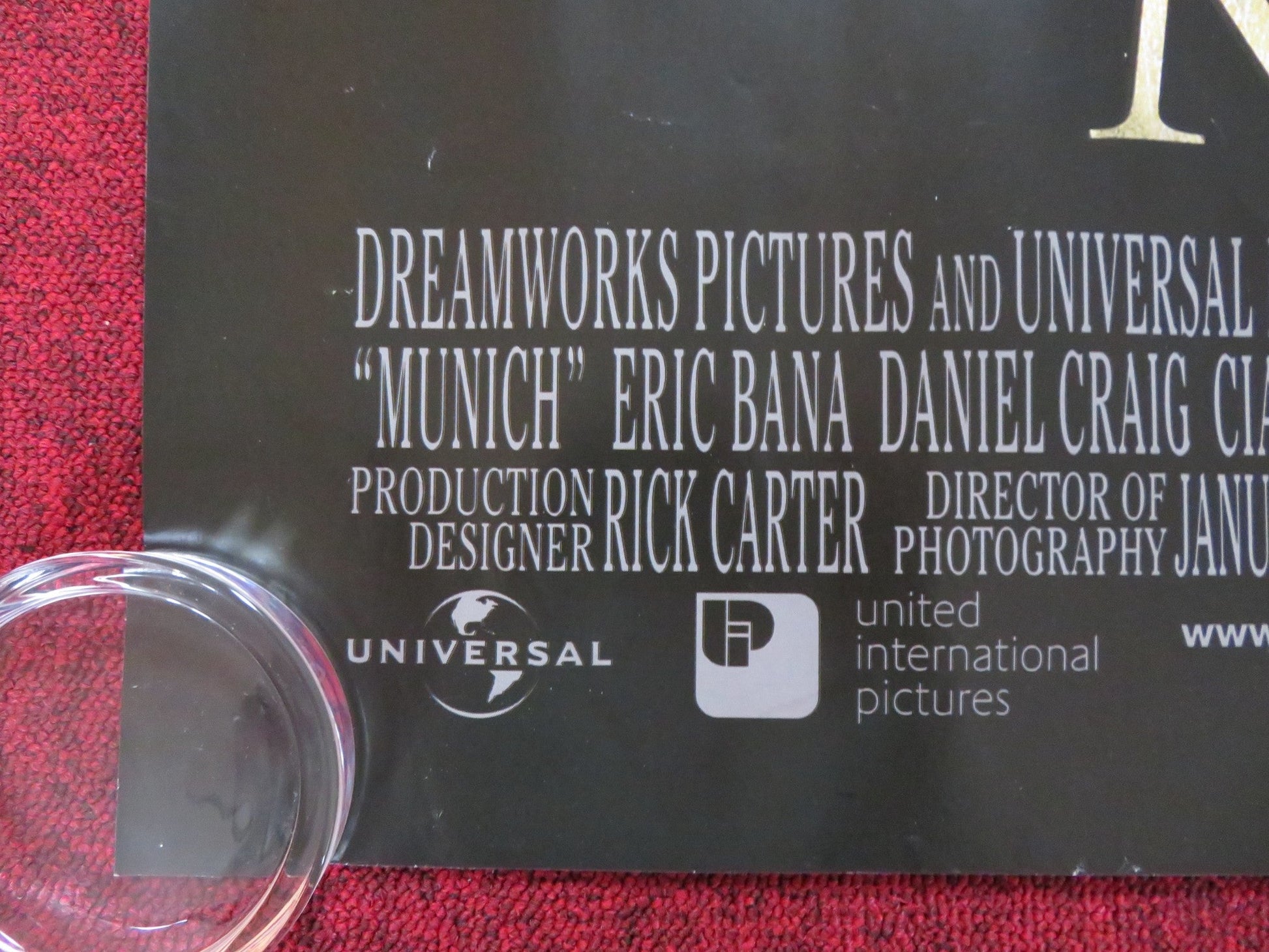 MUNICH UK QUAD (30"x 40") ROLLED POSTER SPIELBERG ERIC BANA DANIEL CRAIG 2005 Rendezvous Cinema Movie posters