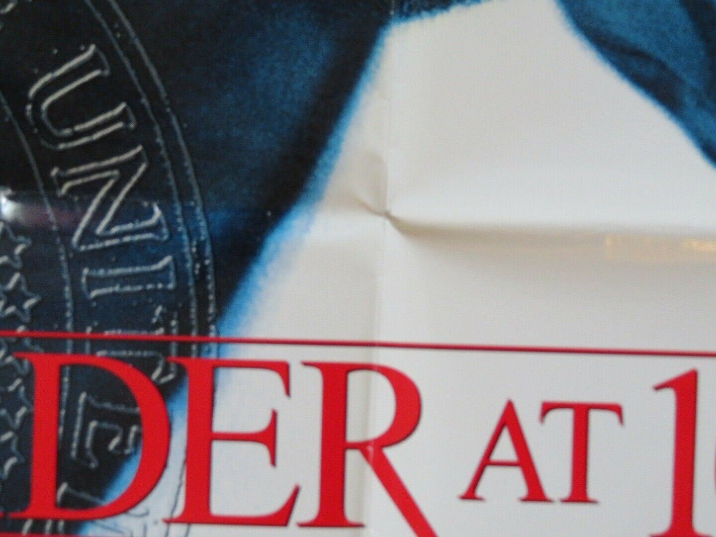 MURDER AT 1600 FOLDED US ONE SHEET POSTER WESLEY SNIPES DIANE LANE 1996 Movie posters