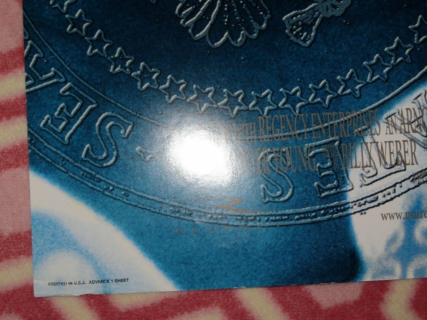 MURDER AT 1600 FOLDED US ONE SHEET POSTER WESLEY SNIPES DIANE LANE 1996 Movie posters