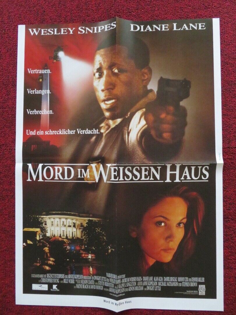 MURDER AT 1600 GERMAN A2 (21.5"x 15.5") POSTER WESLEY SNIPES DIANE LANE 1998 - Rendezvous Cinema