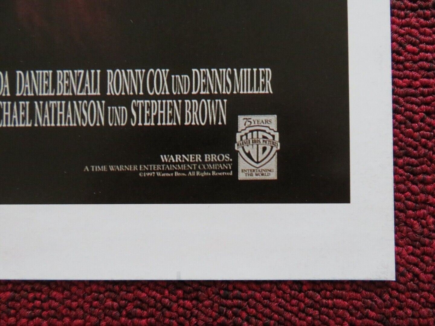 MURDER AT 1600 GERMAN A2 (21.5"x 15.5") POSTER WESLEY SNIPES DIANE LANE 1998 - Rendezvous Cinema
