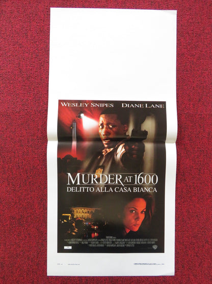 MURDER AT 1600 ITALIAN LOCANDINA POSTER WESLEY SNIPES DIANE LANE 1997 Rendezvous Cinema Movie posters