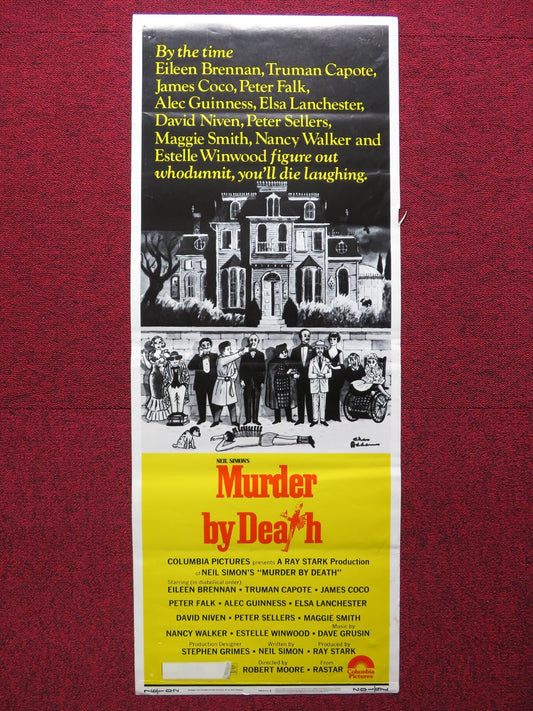 MURDER BY DEATH US INSERT (14"x 36") POSTER EILEEN BRENNAN TRUMAN CAPOTE 1976 Rendezvous Cinema Movie posters