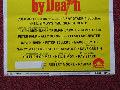MURDER BY DEATH US INSERT (14"x 36") POSTER EILEEN BRENNAN TRUMAN CAPOTE 1976 Rendezvous Cinema Movie posters
