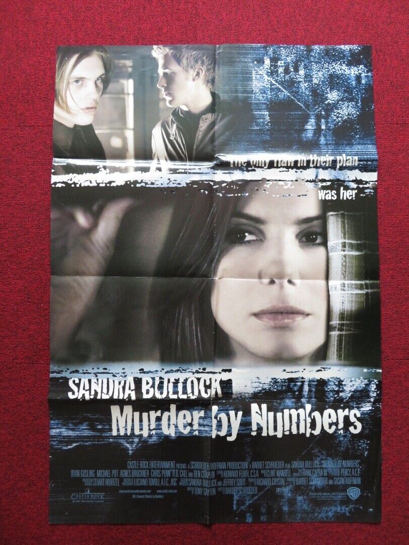 MURDER BY NUMBERS FOLDED US ONE SHEET POSTER SANDRA BULLOCK 2002 Movie posters
