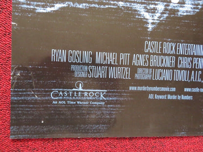 MURDER BY NUMBERS FOLDED US ONE SHEET POSTER SANDRA BULLOCK 2002 Movie posters