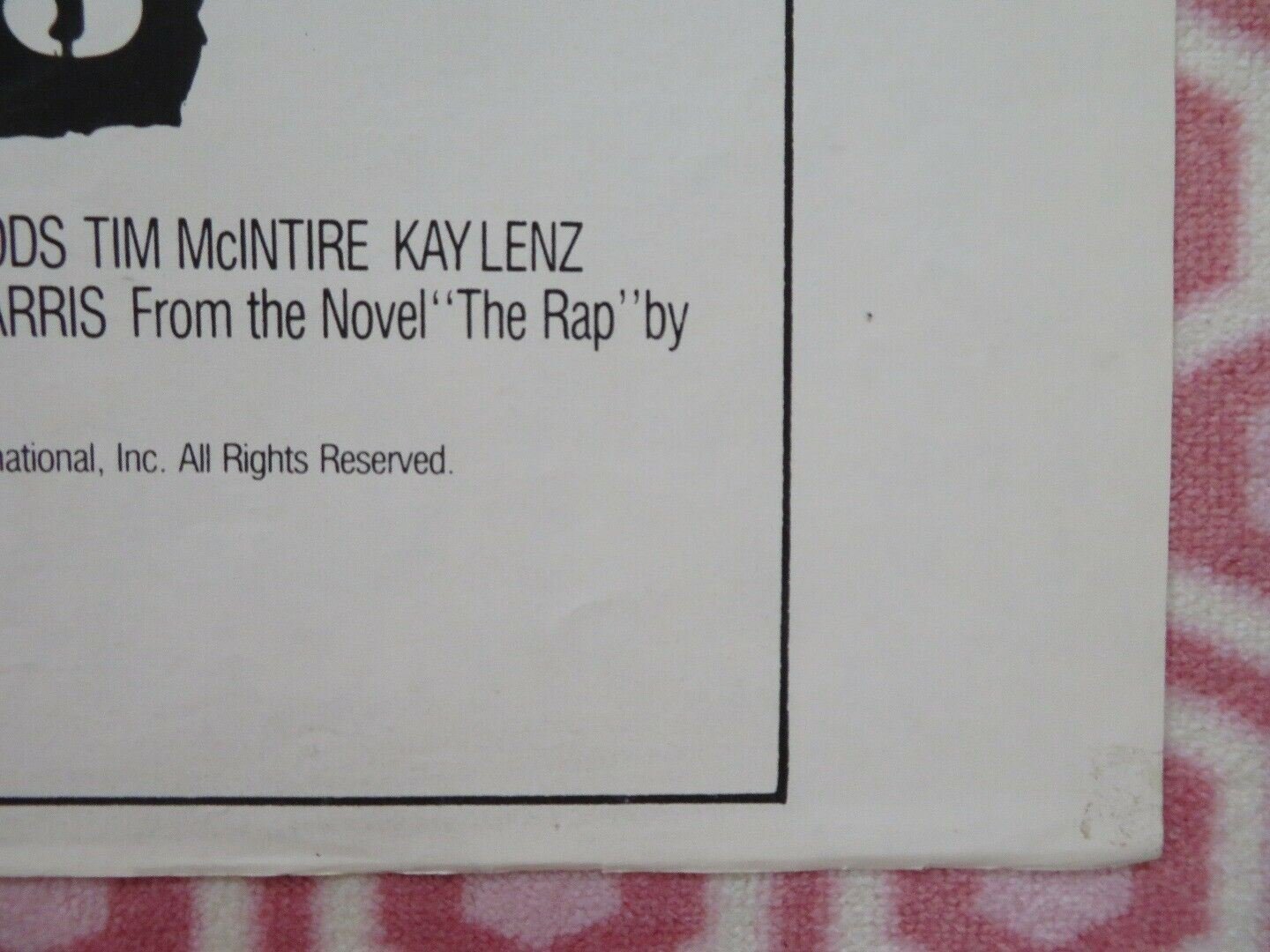 MURDER IN CELL BLOCK 3 / Fast - Walking FOLDED US ONE SHEET POSTER JAMES WOOD 1982 Movie posters