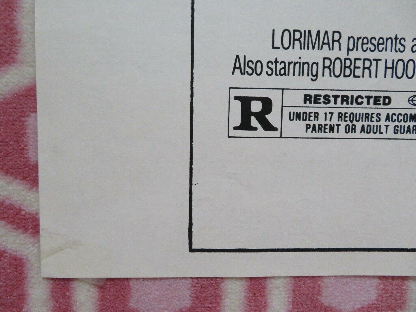 MURDER IN CELL BLOCK 3 / Fast - Walking FOLDED US ONE SHEET POSTER JAMES WOOD 1982 Movie posters