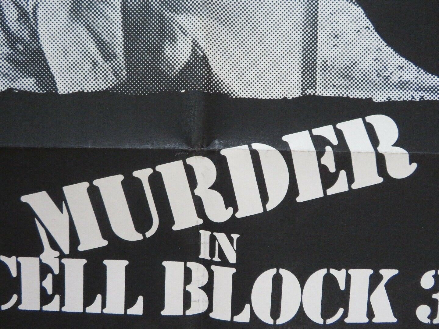 MURDER IN CELL BLOCK 3 / Fast - Walking FOLDED US ONE SHEET POSTER JAMES WOOD 1982 Movie posters