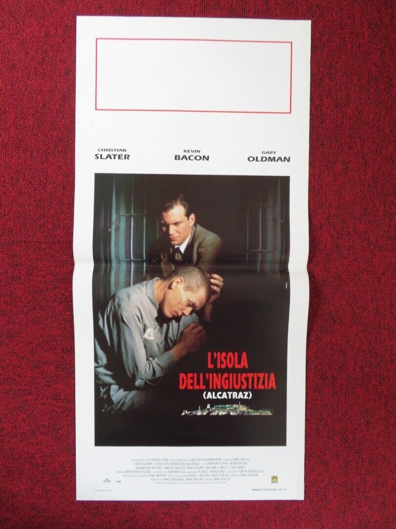 MURDER IN THE FIRST ITALIAN LOCANDINA (27.5"x13") POSTER C SLATER G OLDMAN 1995 Rendezvous Cinema Movie posters
