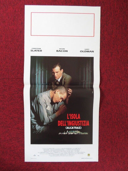 MURDER IN THE FIRST ITALIAN LOCANDINA (27.5"x13") POSTER C SLATER G OLDMAN 1995 Rendezvous Cinema Movie posters