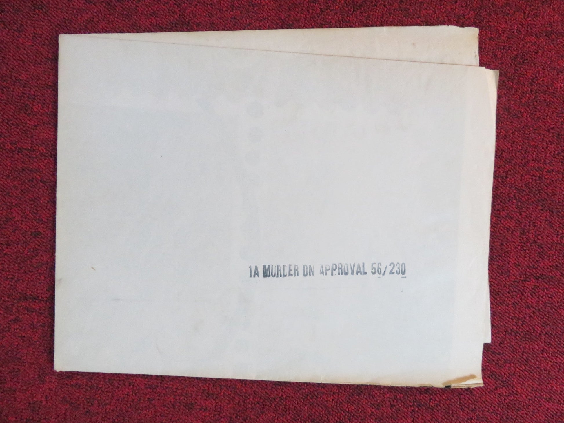 MURDER ON APPROVAL FOLDED US ONE SHEET POSTER TOM CONWAY DELPHI LAWRENCE 1956 Rendezvous Cinema Movie posters