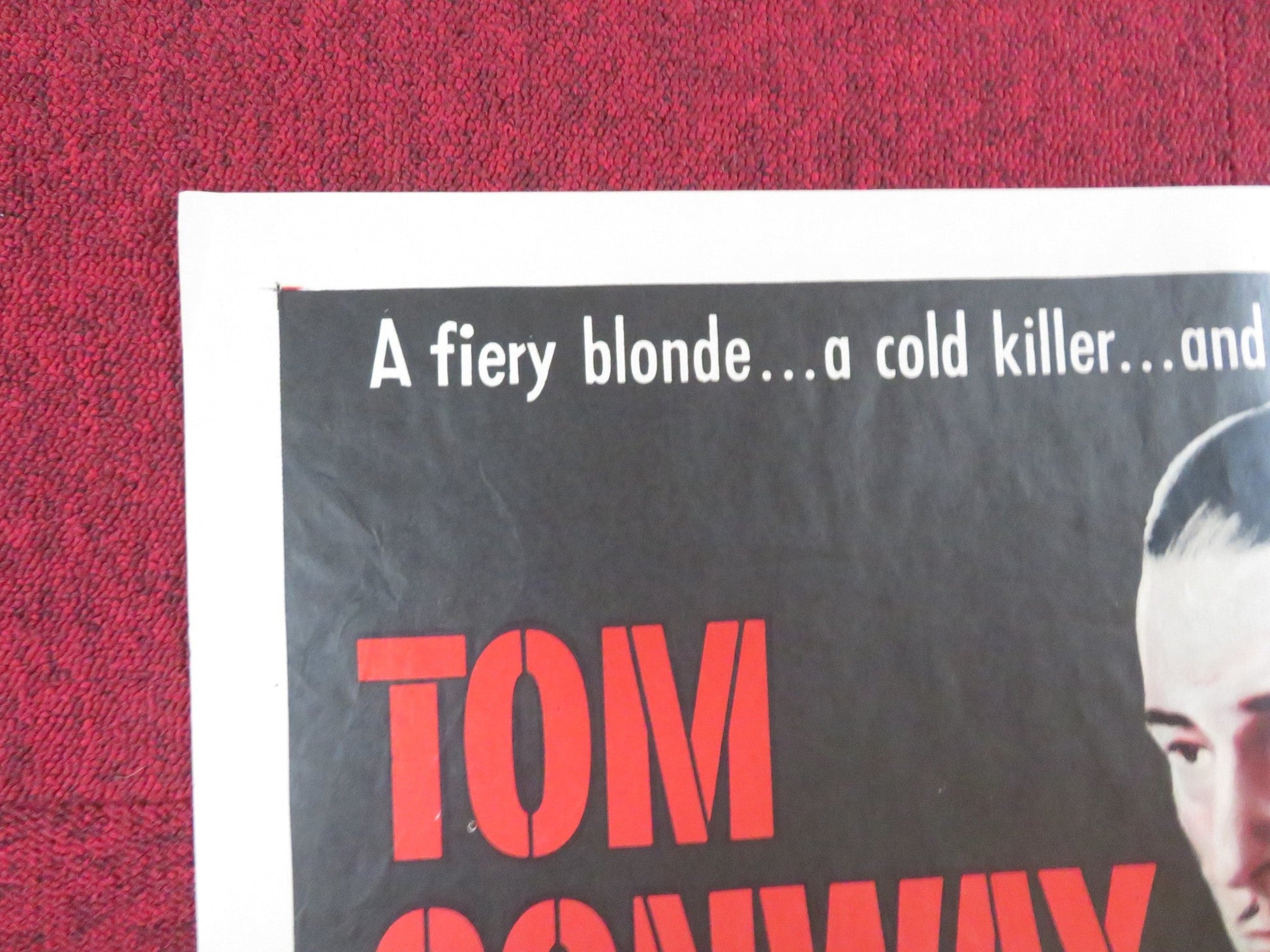 MURDER ON APPROVAL FOLDED US ONE SHEET POSTER TOM CONWAY DELPHI LAWRENCE 1956 Rendezvous Cinema Movie posters