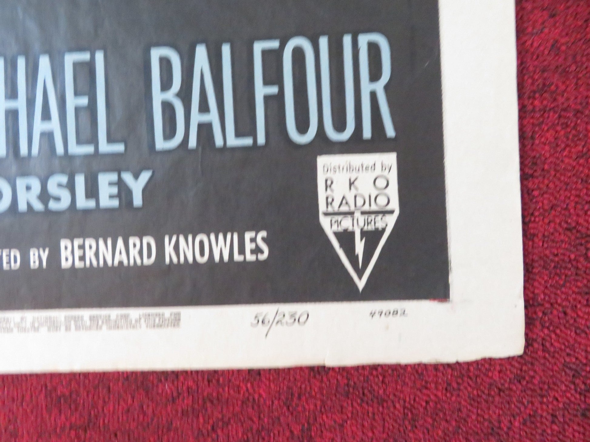 MURDER ON APPROVAL FOLDED US ONE SHEET POSTER TOM CONWAY DELPHI LAWRENCE 1956 Rendezvous Cinema Movie posters