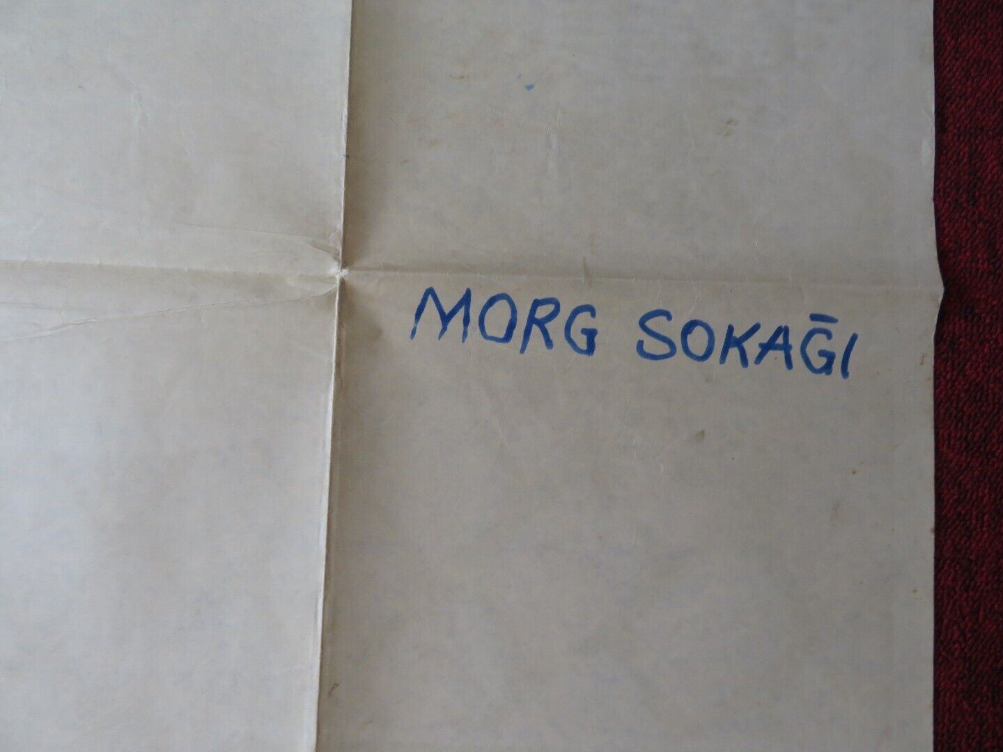 MURDERS IN THE RUE MORGUE FOLDED TURKISH ONE SHEET POSTER JASON ROBARDS HERBERT Movie posters