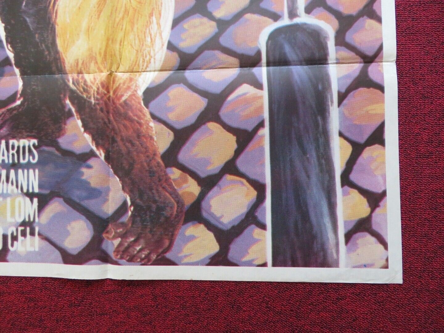 MURDERS IN THE RUE MORGUE FOLDED TURKISH ONE SHEET POSTER JASON ROBARDS HERBERT Movie posters