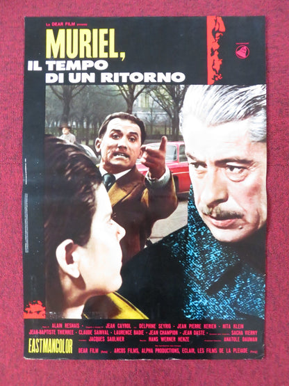 MURIEL - A ITALIAN FOTOBUSTA POSTER DELPHINE SEYRIG JEAN - PIERRE KERIEN 1963 Rendezvous Cinema Movie posters