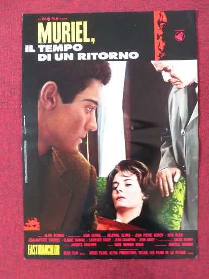 MURIEL - C ITALIAN FOTOBUSTA POSTER DELPHINE SEYRIG JEAN - PIERRE KERIEN 1963 Rendezvous Cinema Movie posters