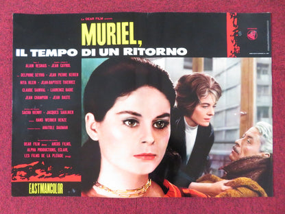 MURIEL - E ITALIAN FOTOBUSTA POSTER DELPHINE SEYRIG JEAN - PIERRE KERIEN 1963 Rendezvous Cinema Movie posters