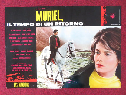 MURIEL - F ITALIAN FOTOBUSTA POSTER DELPHINE SEYRIG JEAN - PIERRE KERIEN 1963 Rendezvous Cinema Movie posters