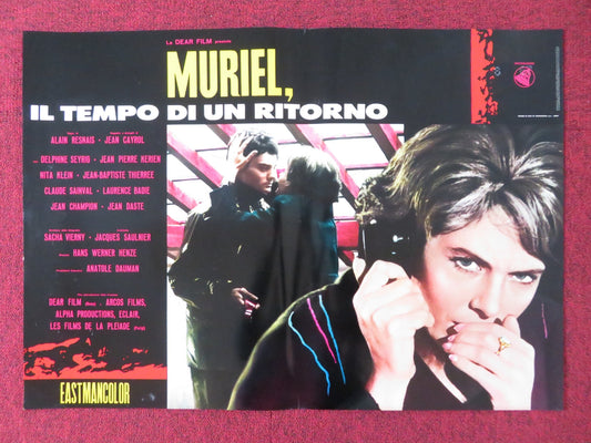 MURIEL - G ITALIAN FOTOBUSTA POSTER DELPHINE SEYRIG JEAN - PIERRE KERIEN 1963 Rendezvous Cinema Movie posters