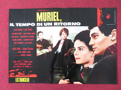 MURIEL - I ITALIAN FOTOBUSTA POSTER DELPHINE SEYRIG JEAN - PIERRE KERIEN 1963 Rendezvous Cinema Movie posters