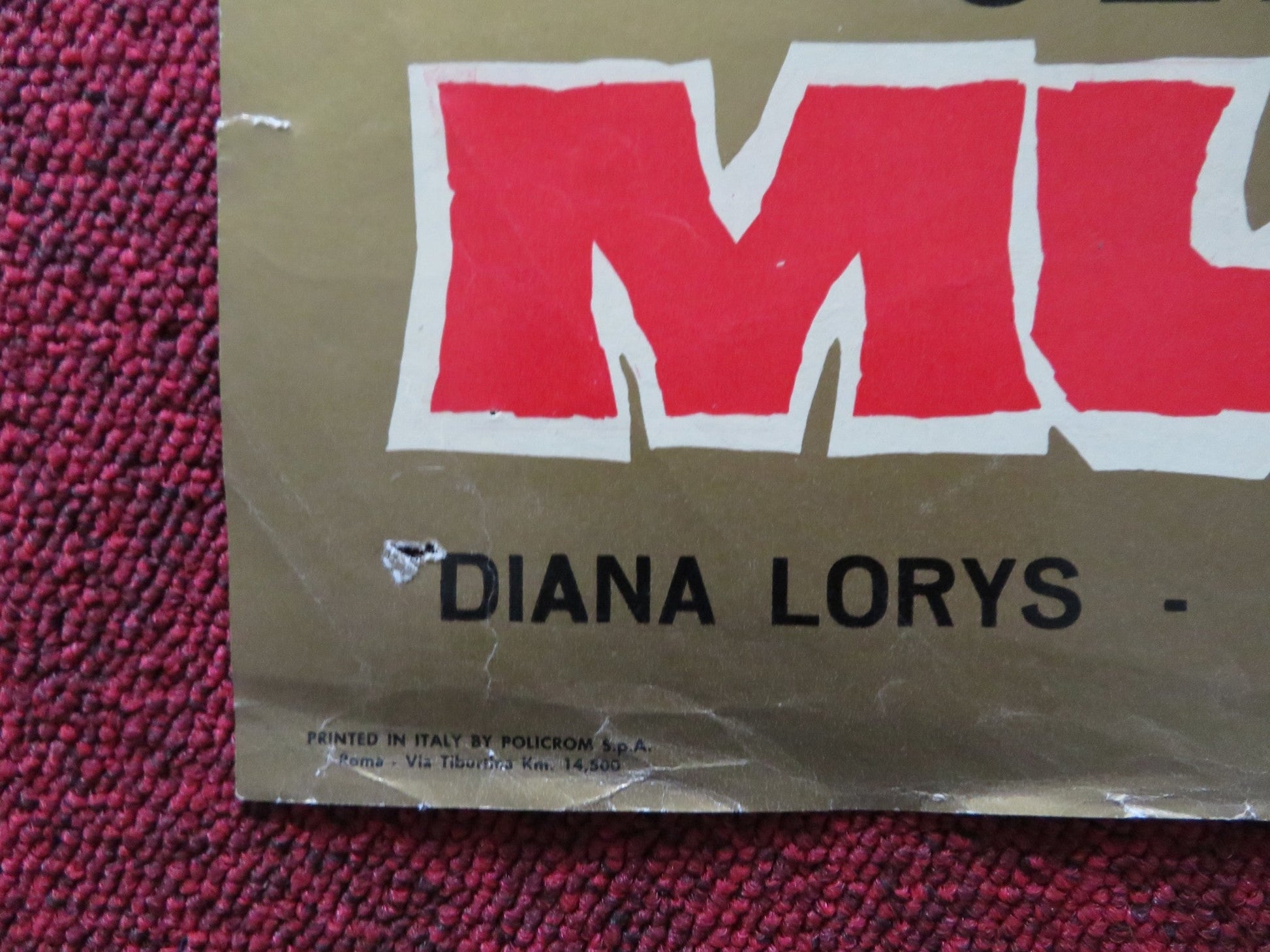 MURIETA - B ITALIAN FOTOBUSTA POSTER JEFFREY HUNTER ARTHUR KENNEDY 1965 Rendezvous Cinema Movie posters