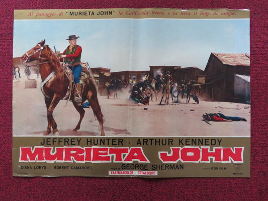 MURIETA - B ITALIAN FOTOBUSTA POSTER JEFFREY HUNTER ARTHUR KENNEDY 1965 Rendezvous Cinema Movie posters
