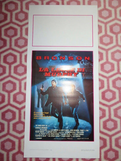 MURPHY'S LAW ITALIAN LOCANDINA (27.5"x13") POSTER CANNON CHARLES BRONSON 1986 Movie posters