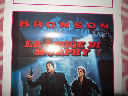 MURPHY'S LAW ITALIAN LOCANDINA (27.5"x13") POSTER CANNON CHARLES BRONSON 1986 Movie posters